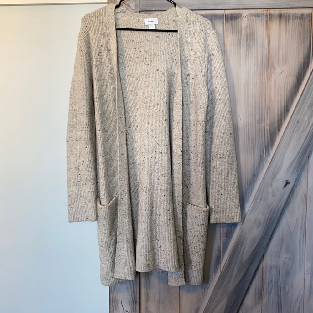 Old navy cream long cardigan